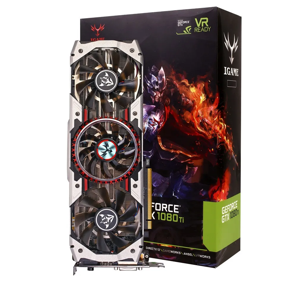 Видеокарта iGame GTX1080Ti Vulcan AD 11GB видеокарта 1594/1708MHz forNIER видеокарта|Тапочки| |