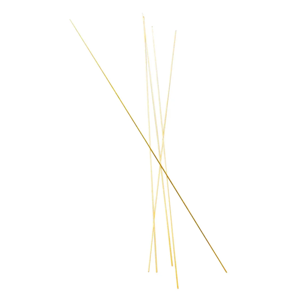 

5pcs Round Solid Brass Rods, Metal Round Stick, Round Copper Bar Anti-rust