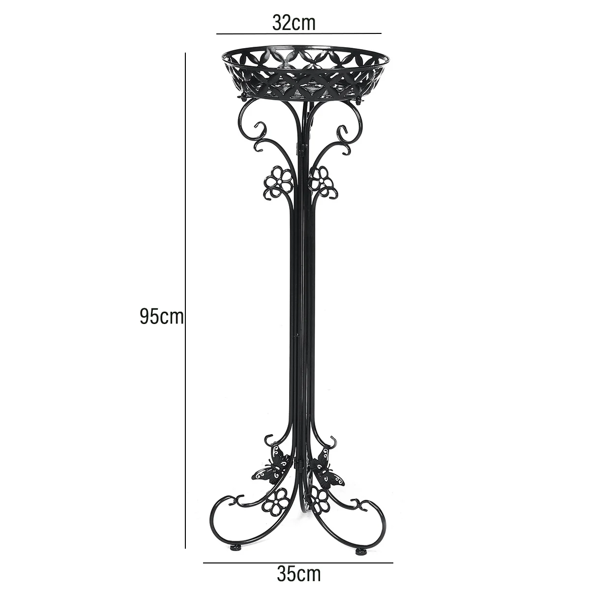 

2pcs 38*32*95cm Flower Rack Plant Stand Multi Metal Planter Stand Display Living Room Balcony Garden Bonsai Display Home Decor