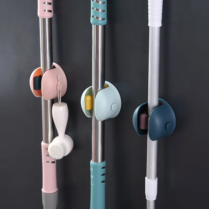 Новый креативный настенный держатель для швабры стойка экономии места