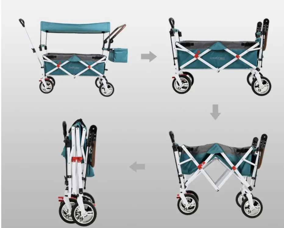 Crotec wagon 3 в 1, двойная тележка, Многофункциональная прогулочная коляска, для пикника, для покупок, мульти, для путешествий, l, трейлер, trike cochesitos de bebe