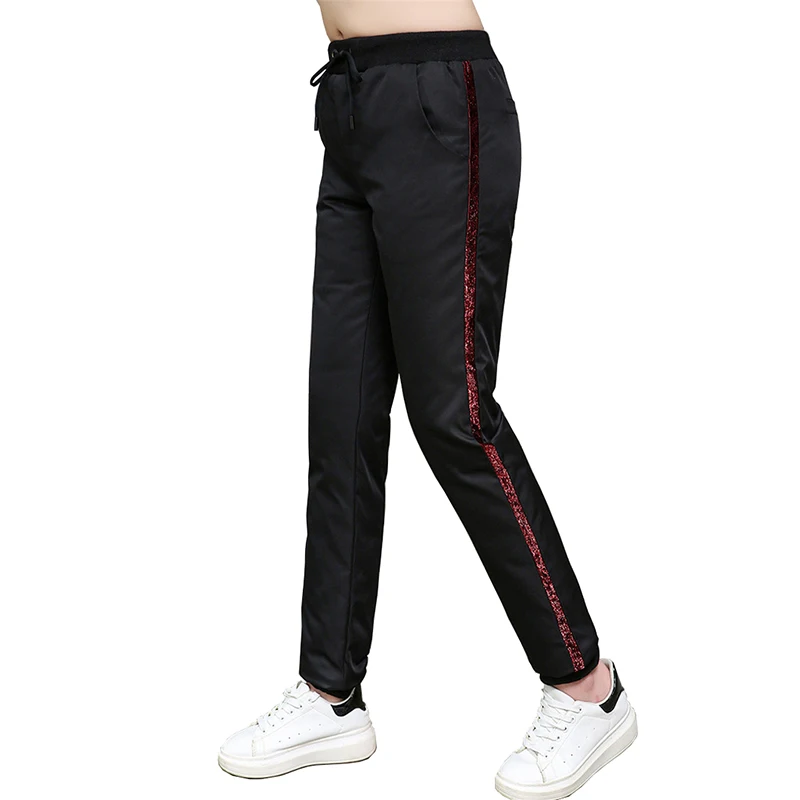 

High quality winter women oversize down pants thicken white duck down casual trousers female Plus size 4XL-11XL harem pants G765