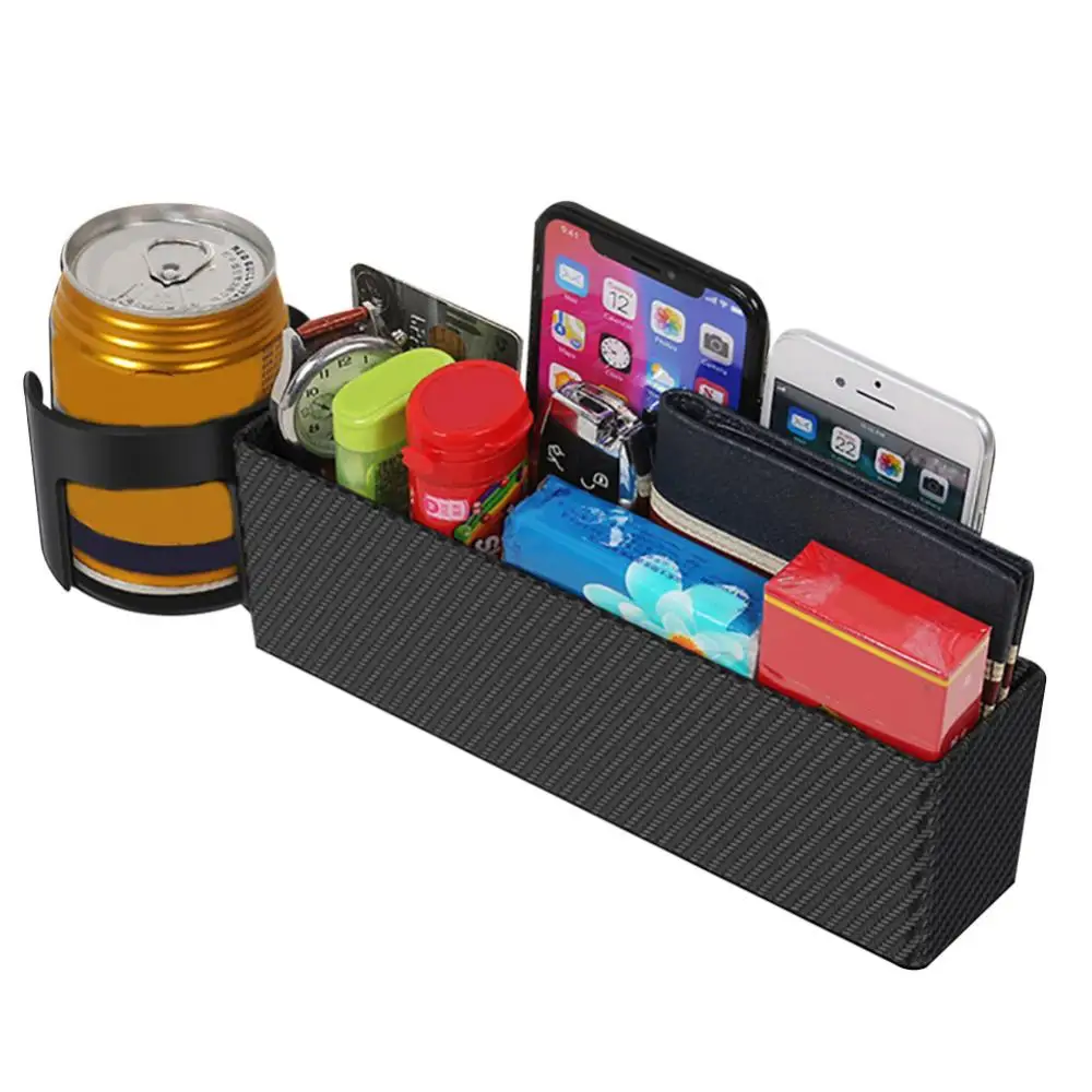 

Car Seat Gap Filler Storage Box Wallet Phone Coins Keys Card Organizer Holder Storage Organizer Car Accessories