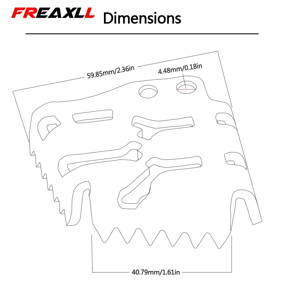 Задняя педаль тормоза для мотоцикла наконечник ступенчатой пластины увеличить
