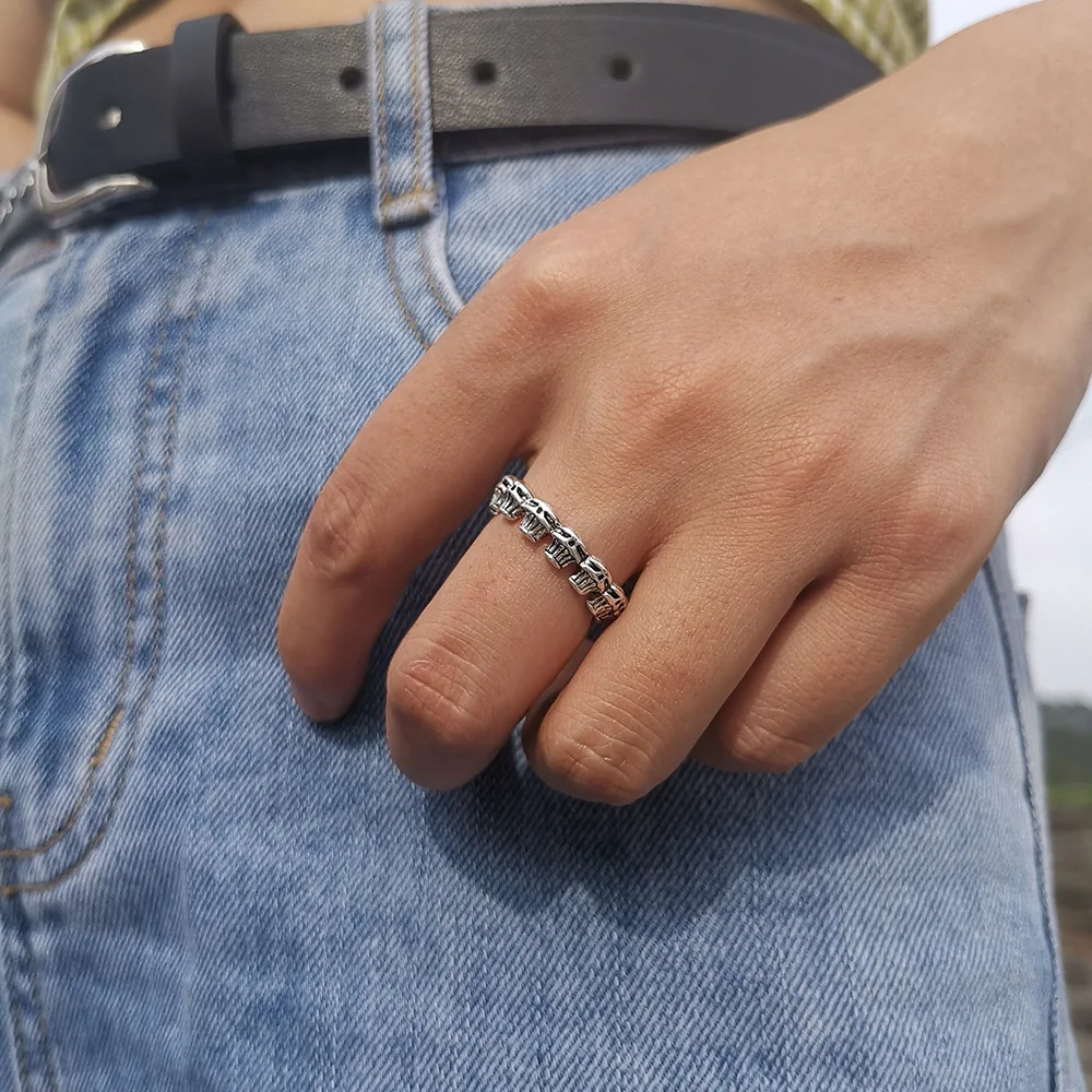 Женское Винтажное кольцо в стиле хип-хоп | Украшения и аксессуары