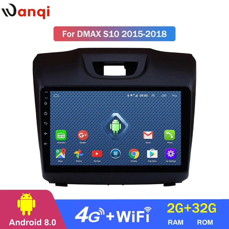 Автомагнитола с сенсорным экраном 9 дюймов Android 10 0 2 + 32 ГБ 4G Wi Fi DVD GPS навигацией