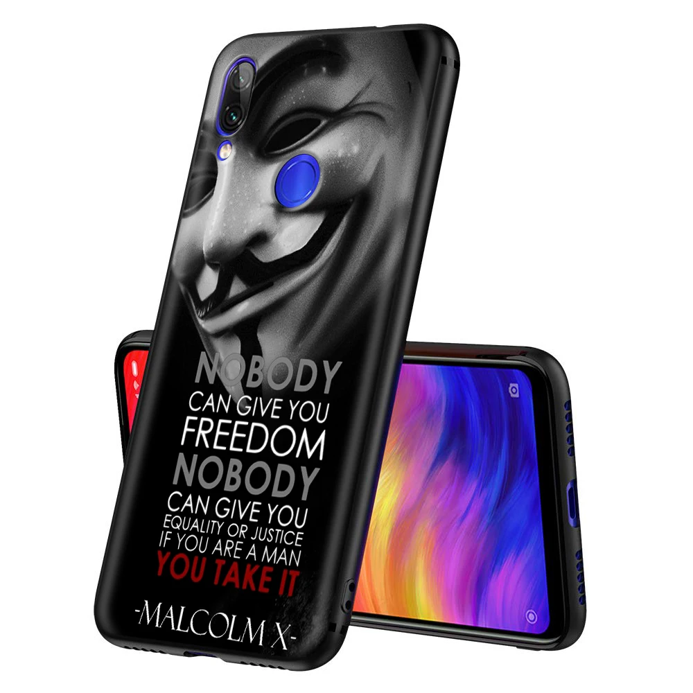 Мягкий чехол YIMAOC Anonymous из ТПУ для Xiaomi Redmi mi Note MAX 3 6 6A 7 mi6 mi8 9 se a1 a2 Pro Lite go pocophone