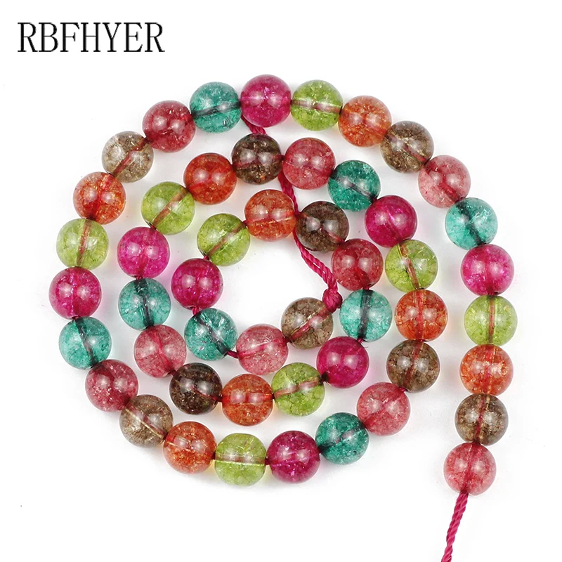 Красочные турмалиновые хрустальные бусины из попкорна круглые натурального