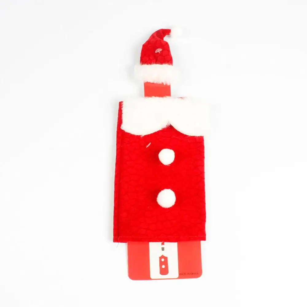 Рождественский Декор с шляпой костюм для красного вина сумка винной бутылки