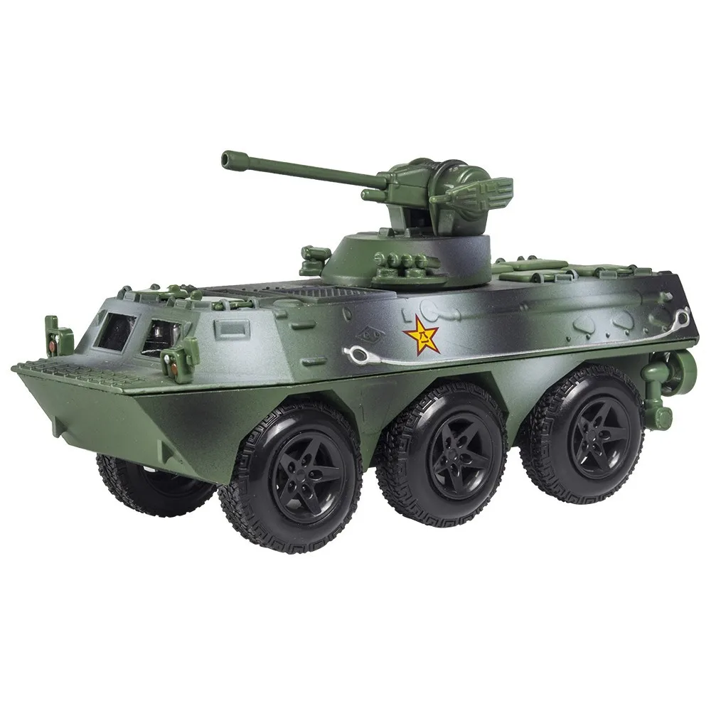 

1:48 Simulation wheeled armored infantry combat vehicle children's military acoustic and light echo alloy model toys