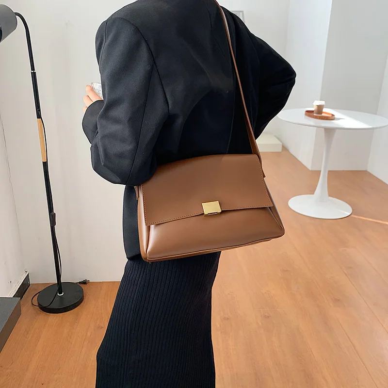 

Simple PU Leather Crossbody Bags for Women 2022 High Quality Small Cross Body Brand Designer Shoulder Bag Luxury Handbags