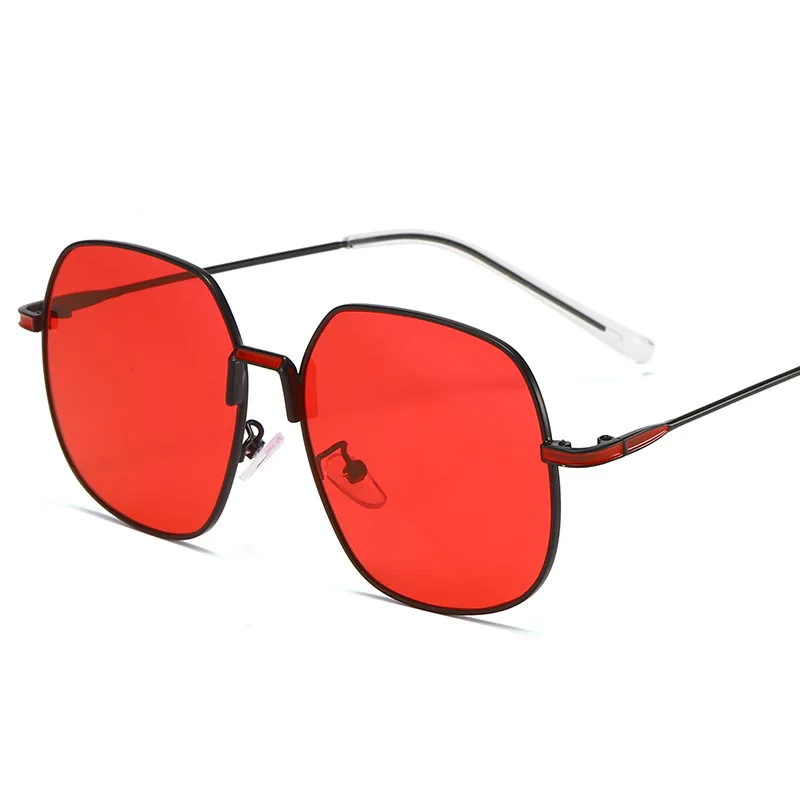

Sunglasses male new style 2021 personality fashion color film sunglasses classic metal big frame trend metal retro glasses