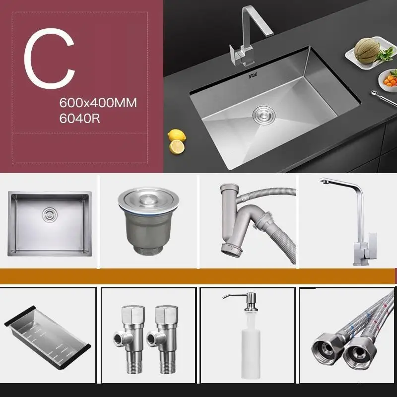 Встроенная Lavandino Banheiro Evier Acero Inox Portatil Lavello Cucina кухня Cuba Pia Cozinha Fregadero De Cocina раковина для мытья посуды
