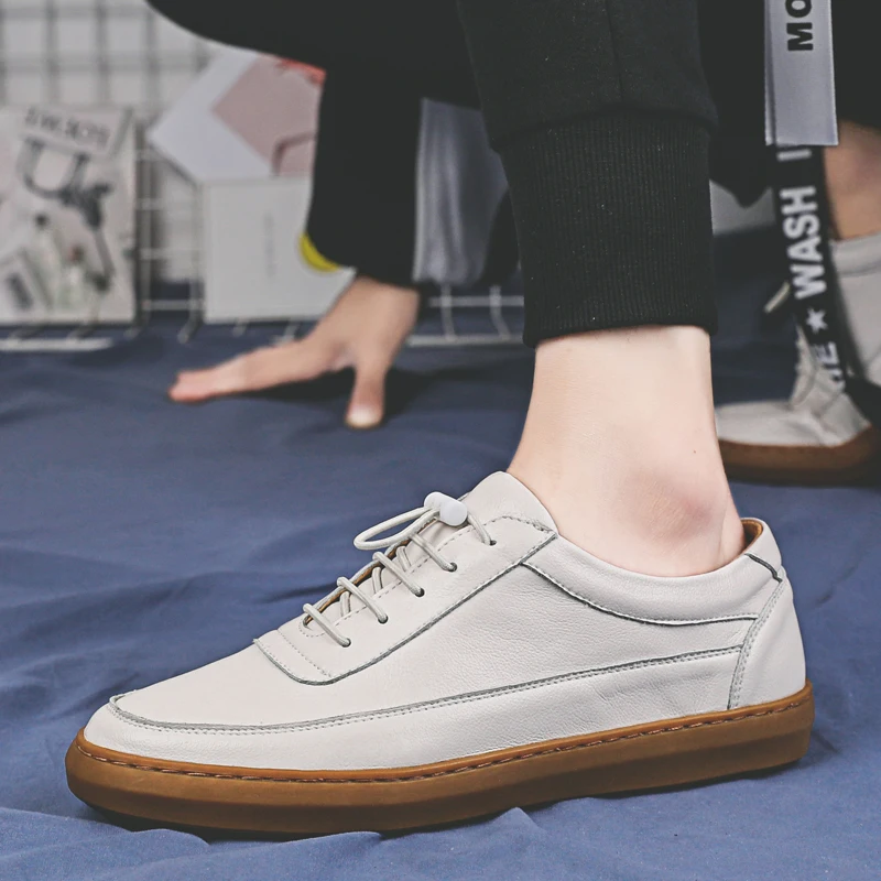 

Men Casual Shoes Natural Leather Loafers fashion Breathable Shoes Genuine Leather Driving Shoes Designer Loafers Mens Moccasins