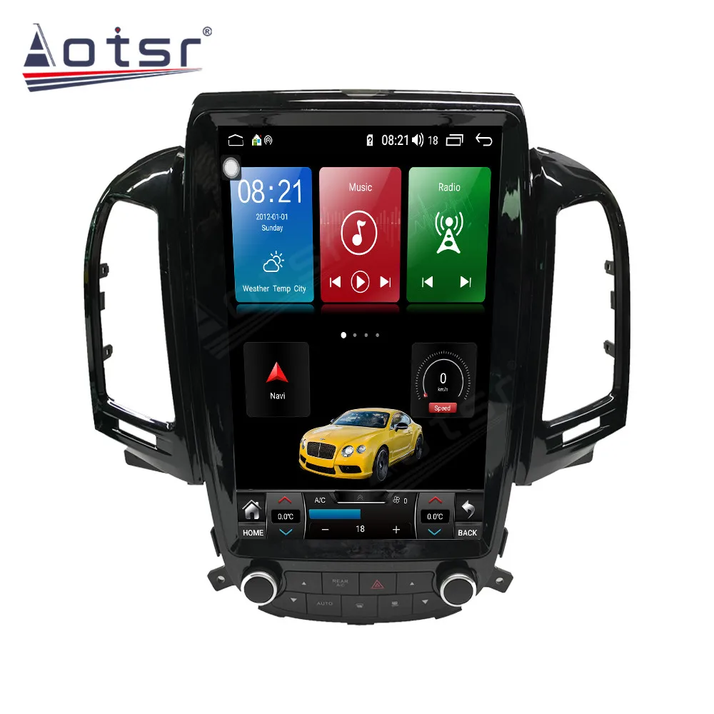 구매 현대 산타페 128-2006 안드로이드 10 테슬라 자동차 라디오 무선 카플레이 GPS 네비게이션 DSP 멀티미디어 플레이어, 6 + 2012 GB