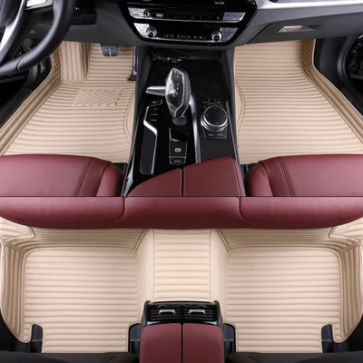 Beige Автомобильные коврики на заказ для Volvo, все модели s60, s80, c30, s40, v40, v60, v70, xc60, xc70, xc90, 3D автомобильный Стайлинг, авто аксессуары - Название цвета: Beige
