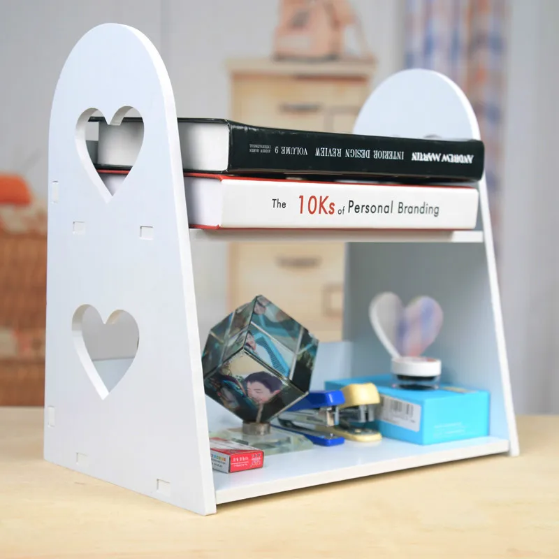 Милый деревянный стеллаж для хранения полка органайзер угловые стойки Держатель