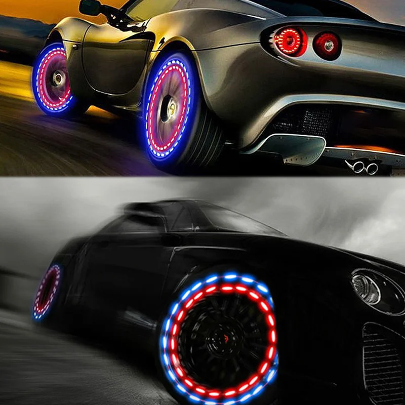 4 модели автомобилей Водонепроницаемый солнечной энергии колеса светильник