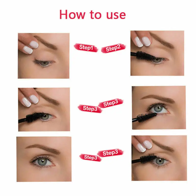 

4D Silk Fiber Lash Mascara Curling Volume Black Waterproof Liquid Rimel Fiber Lash Extension Makeup Lengthening