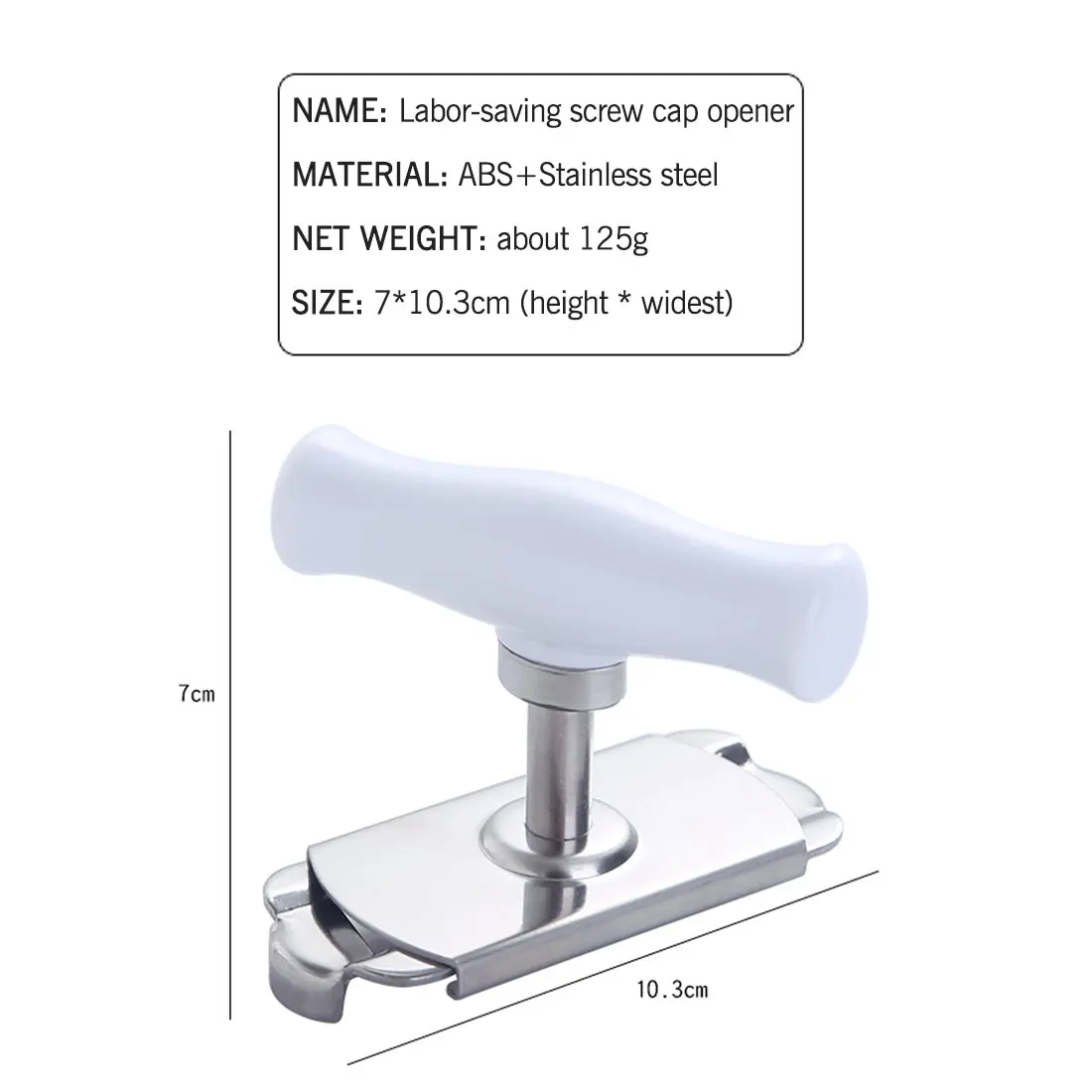 

Manual Stainless Steel Easy Can Jar Opener Adjustable 1-4 Inches Cap Lid Openers Tool Kitchen Gadgets Kitchen accesories