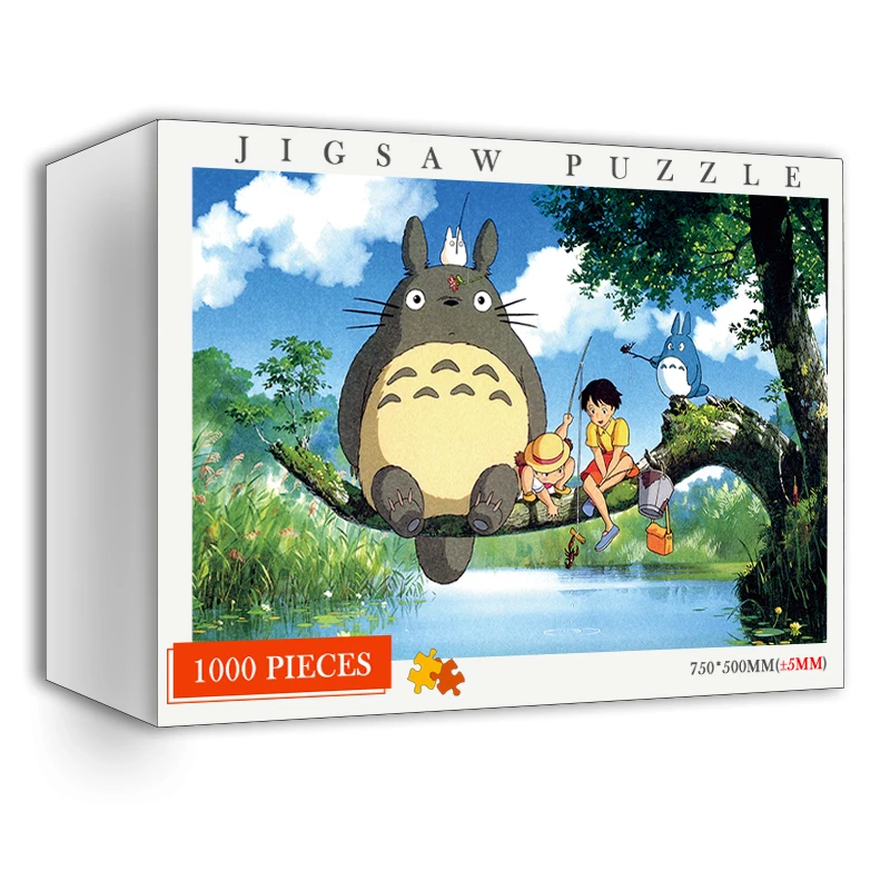 Пазлы Мой сосед Тоторо 1000 шт. Классический Аниме пазл Хаяо Миядзаки мультяшный