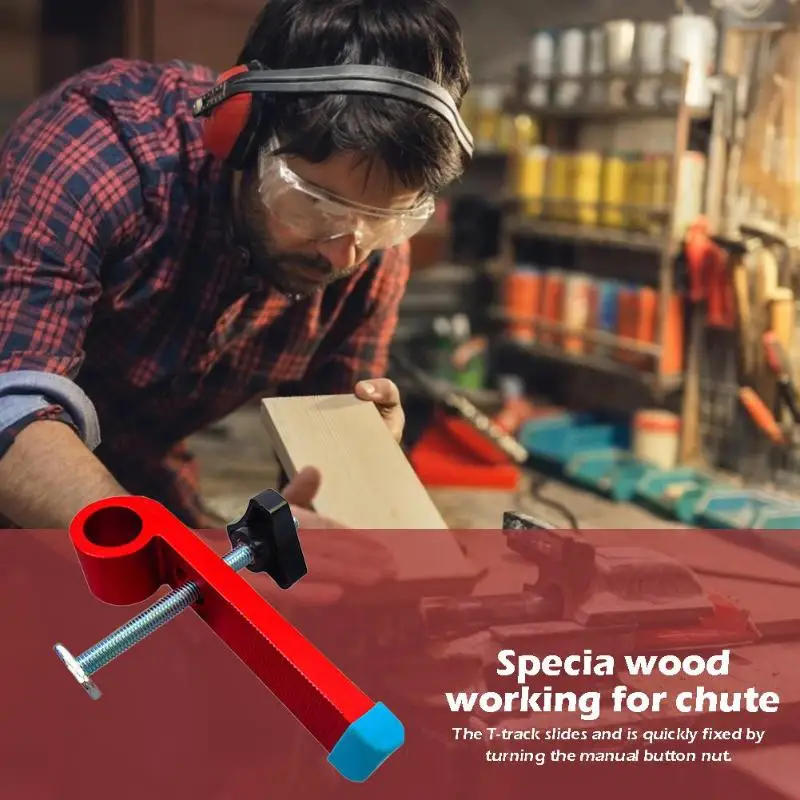 Быстродействующий зажим из алюминиевого сплава Т образный для деревообработки