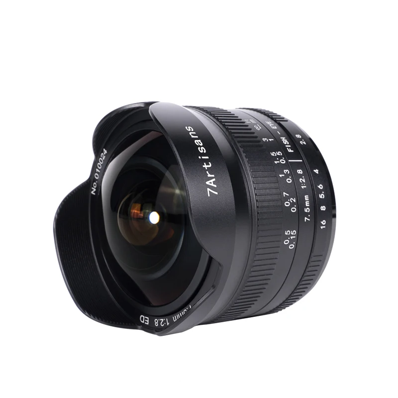 Объектив 7 Artisans 5 мм F2.8 II APS C Ультра широкоугольный Рыбий глаз a6000 Sony E Mount Nikon Z Fuji XF