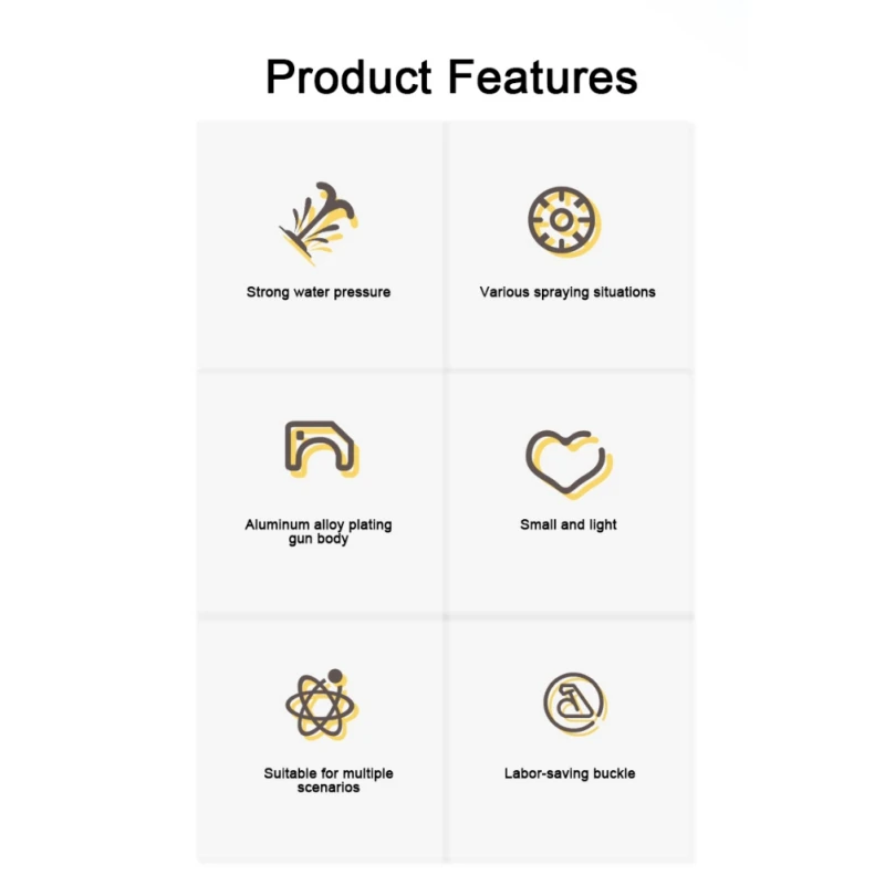 

Deli Long Rod Car Wash 5 Piece Set For Household Car Cleaning, Washing The Garden Floor, Irrigating The Garden, Cleaning Glass