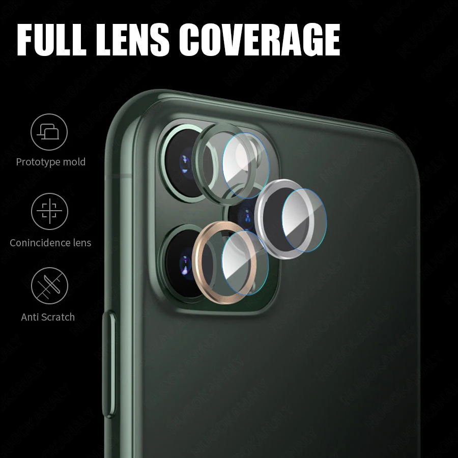 Защитное закаленное стекло на тыловую камеру для iPhone 11/11Pro/11Pro Max/X/XS/XS Max/XR с