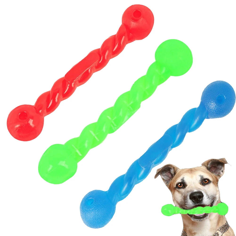 

Dog Toy Rubber Dog Funny Toy Soft Rubber Twist Rod Dog Interactive Toy Dog Chew Toy Chew Clean Pets Teeth Toy Pet Molar Bite Toy