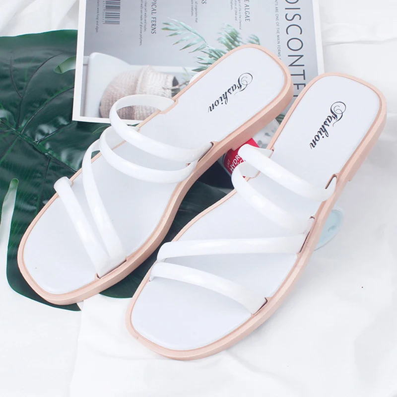 Тапочки женские летние модные повседневные сандалии и шлепанцы дикая Домашняя