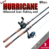 obei hurricane spinning casting carbon fishing rod portable travel spin cast 1 8m 2 1m 2 4m 2 7m ultra light lure fishing rod