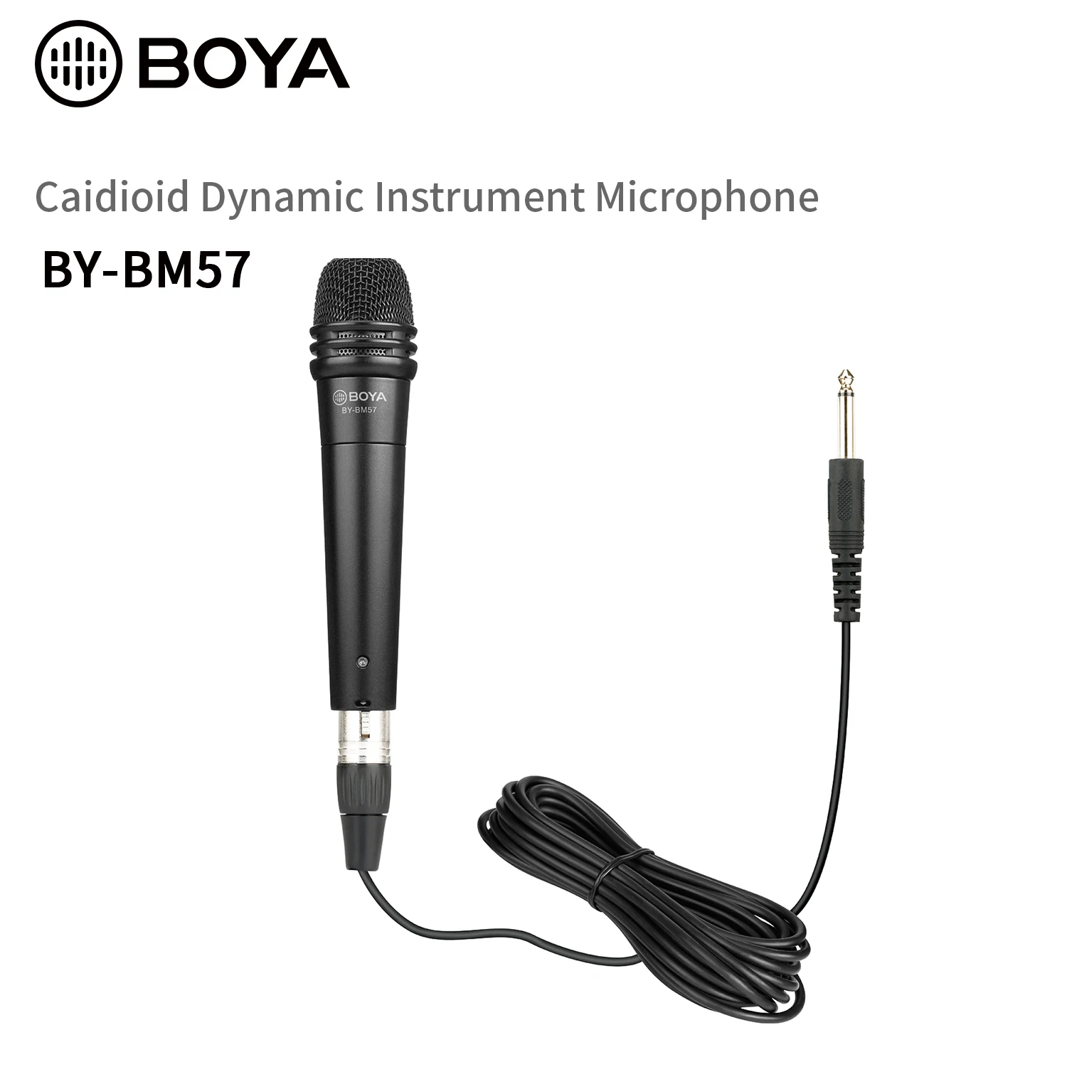 

BOYA BY-BM57/58 Cardioid Dynamic Microphone Aluminum Zinc Alloy for Band Instrument Vocal Speaker Recording Live Audio Recording