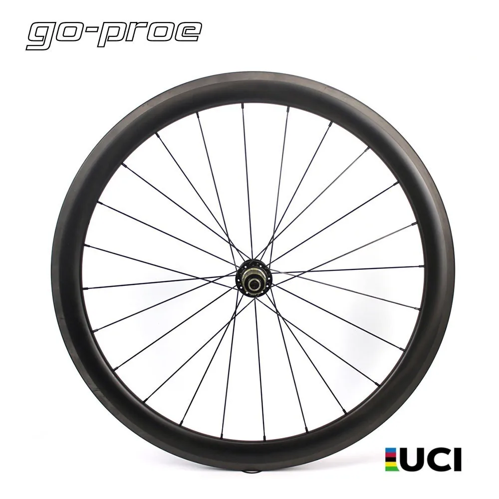 UCI Quality 700c Road Bike Carbon Wheel Bicycle Wheelset Tubeless Clincher With NOVATEC Straight Pull Hub Pillar 1423 | Спорт и