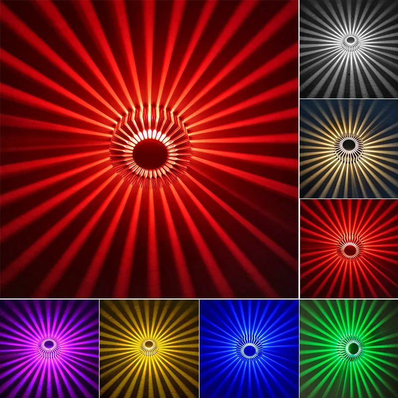 

Комнатный светодиодный настенный светильник 3 Вт, потолочный светильник, лампа с регулируемой яркостью, N, коридор, ресторан, серебристый ко...