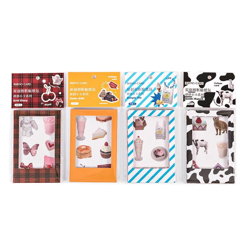 23 листа фоторамка скрапбукинг кавайная наклейка s эстетическая бумага милые