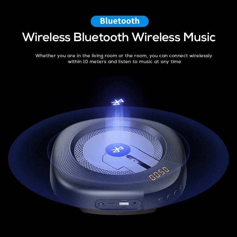 Soaiy E11 CD DVD/VCD динамик Bluetooth спортивный портативный стерео сверхмощный плеер