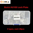 Пластина замка автомобиля CHKJ HU100 для ChevroletMa Rui BaoCruzeCamaro Buick, 200 шт.лот, 8 типов