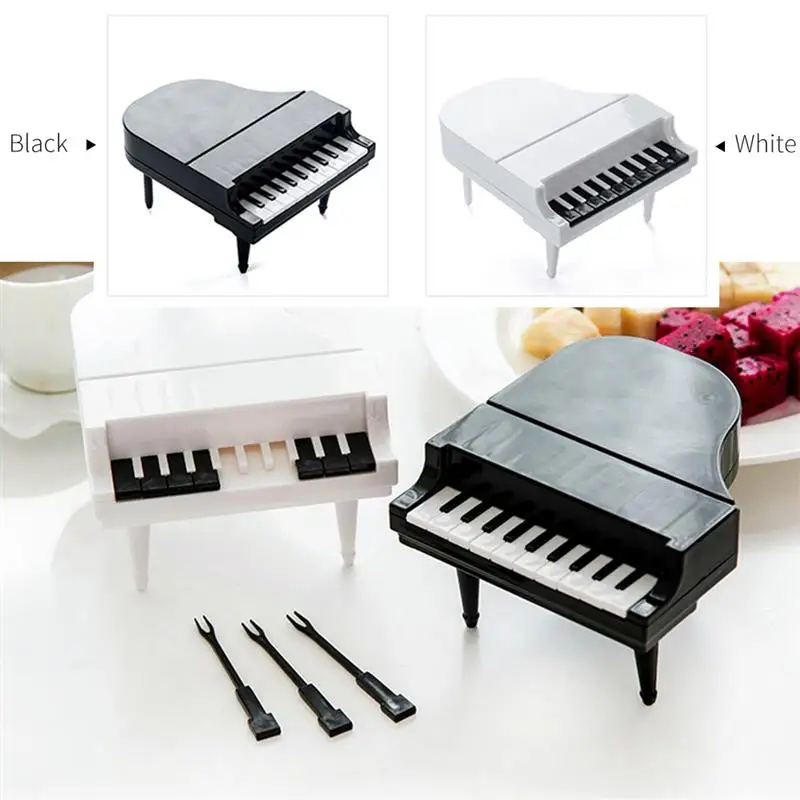 

Kitchen Piano Fruit Forks Creative Dessert Forks Food Picks Bento Lunch Party Decoration Kitchen Vegetable And Fruit Tools