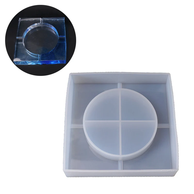 

1PC Silicone Molds DIY Ashtray Moulds Square Epoxy Resin Jewelry Making Crafts Easy To Release Resin Is Clear 12*12*3cm