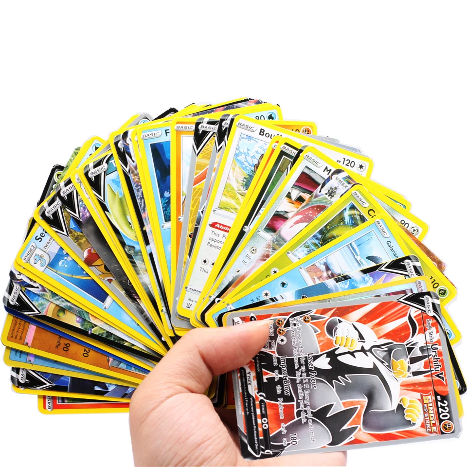 

42PCS Crate Pokemon Cards Toys Sword And Shield Pokemon Shining Card Game Carte Trading Cards Game Pokemons Toys for children