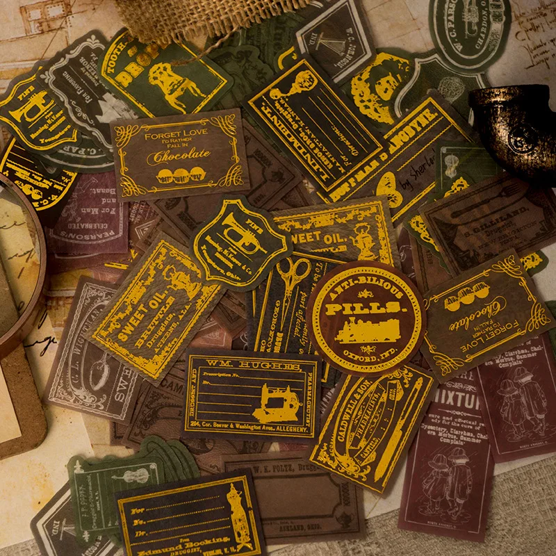 

30 шт. винтажный коблер для цеха, декоративные аксессуары для скрапбукинга, этикетка, дневник, канцелярские принадлежности, альбом, чашка для...