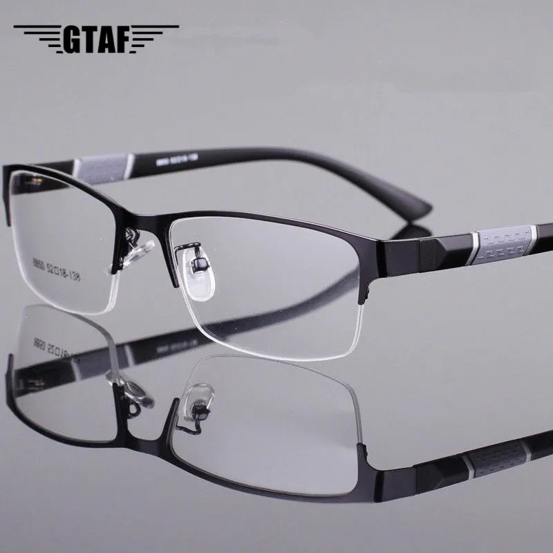 Мужские и женские очки для близорукости квадратные в металлической оправе 1-1 5-2-2