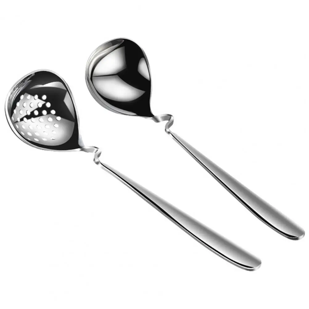 

Уникальная Ложка для супа, прочная однотонная ложка для супа с длинной ручкой, термостойкий ковш для супа