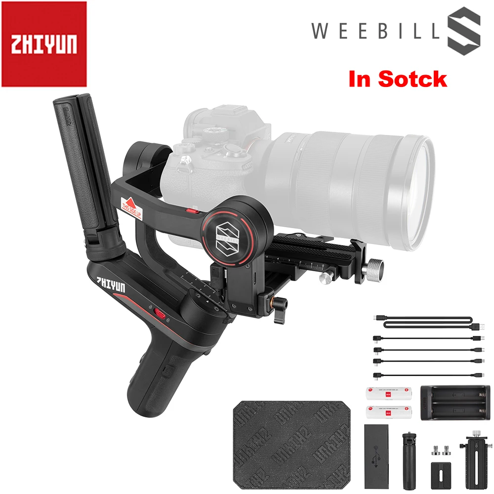 

In Stock Zhiyun Weebill S Ultra Light 3-Axis Handheld Gimbal Stabilizer OLED Display for Sony A7M3 EOS R Z6 S1 Mirrorless Camera