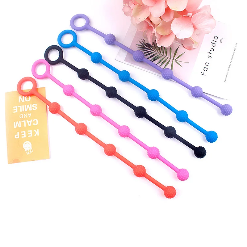 Силиконовые 3 Размеры анальные шарики Анальная пробка интимные игрушки для