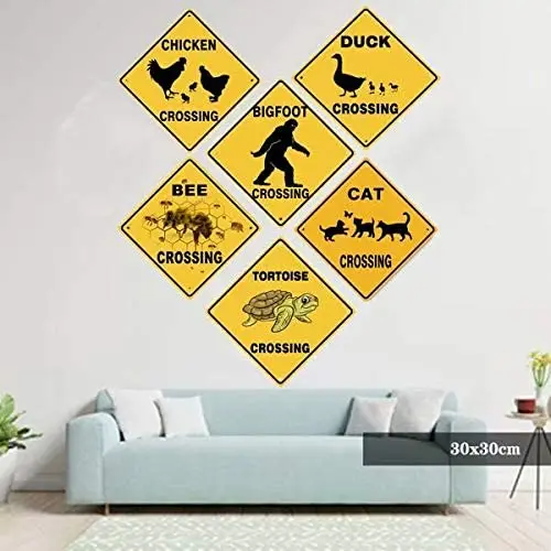 

Duck Crossing 20x20cm Funny Novelty Metal Tin Sign Farm Organic Country Home Decor Wall Sign for Indoor and Outdoor Yard Sign