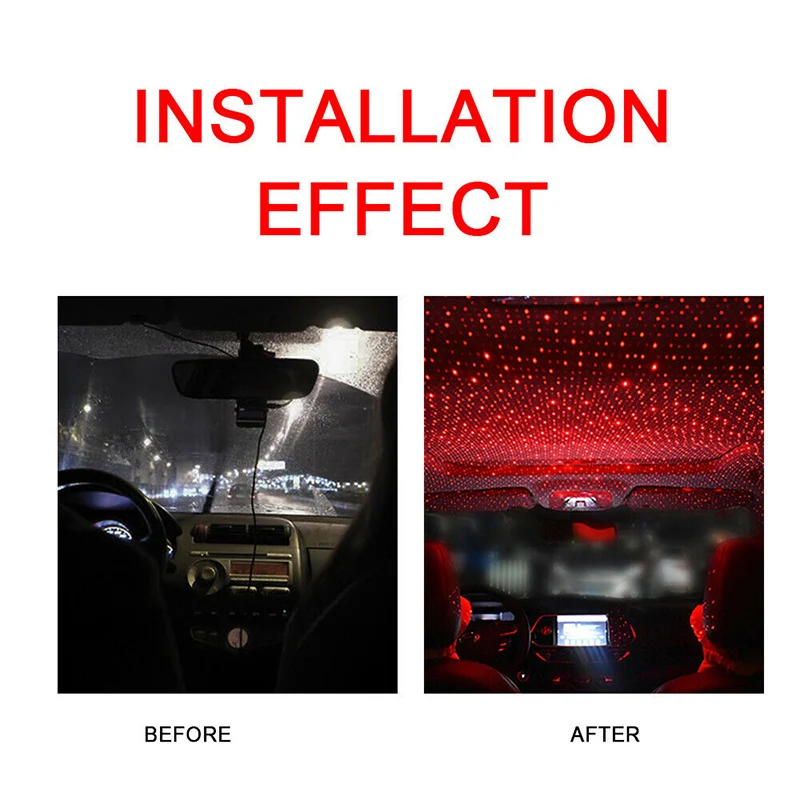 

Hot Car USB Star Ceiling Light Sky Projection Lamp Romantic Night Lights Atmospheres Decoration PLD