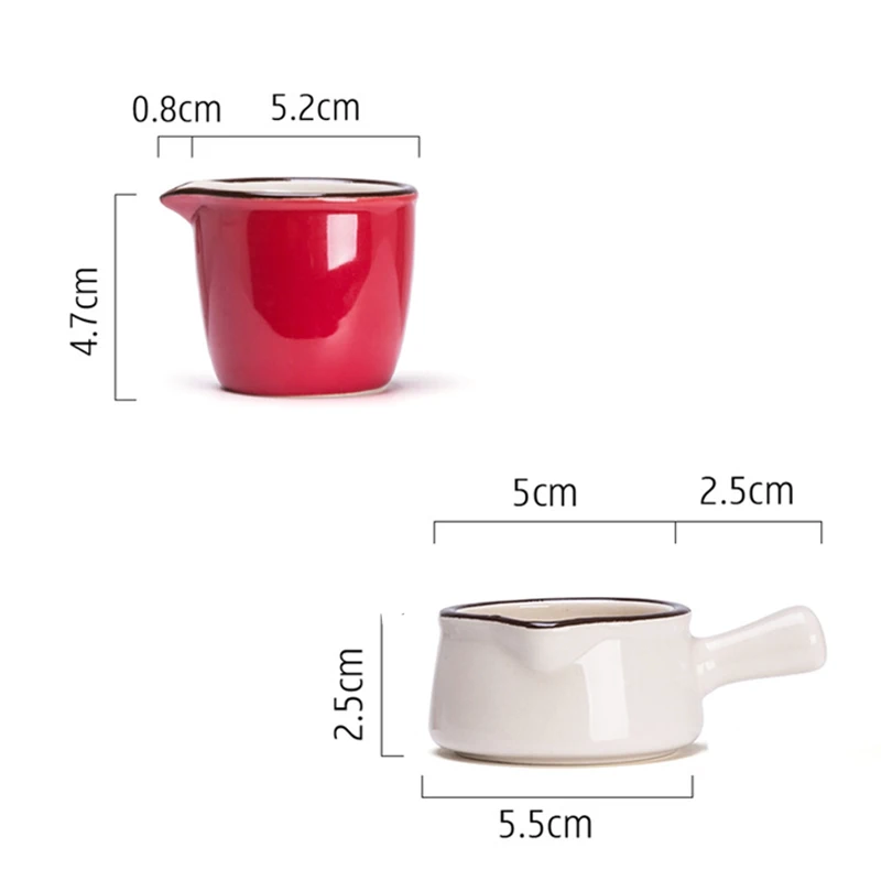 MDZF SWEETHOME Ceramic Mini Saucepan Milk Jug Cookware Kitchen Pot Jam Bowl Cup With Handle Sugar Bowls|Кувшины для молока| |