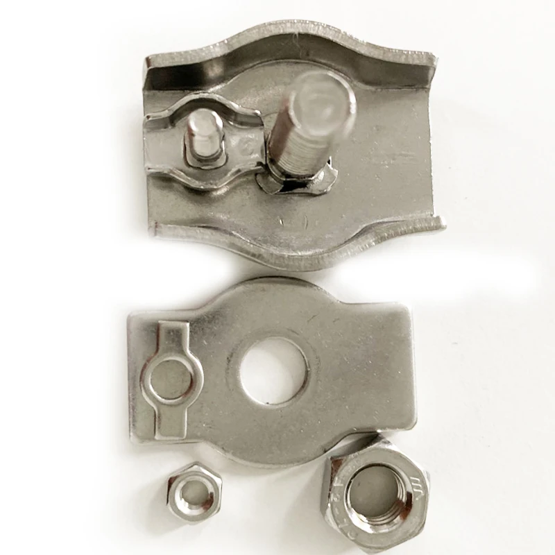 Популярный полезный 5/10x M2 M5 дуплекс зажимы Проволока из нержавеющей стали каната